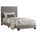 Dorian - Fabric Upholstered Twin Panel Bed - Taupe