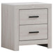 Brantford - 2-Drawer Nightstand - Coastal White