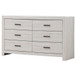 Brantford - 6-Drawer Dresser - Coastal White