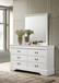 Louis Philippe - 6-Drawer Dresser And Mirror - White