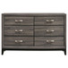 Watson - 6-Drawer Dresser - Gray Oak