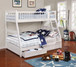 Ashton - 2-Drawer Wood Twin Over Full Bunk Bed - White