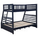 Ashton - 2-Drawer Wood Twin Over Full Bunk Bed - Navy Blue