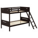 Littleton - Wood Twin Over Twin Bunk Bed - Espresso