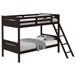 Littleton - Wood Twin Over Twin Bunk Bed - Espresso