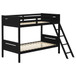 Littleton - Wood Twin Over Twin Bunk Bed - Black