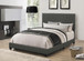 Boyd - Upholstered Eastern King Panel Bed - Charcoal