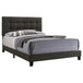 Mapes - Upholstered Queen Panel Bed - Charcoal