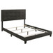 Mapes - Upholstered Eastern King Panel Bed - Charcoal