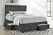 Soledad - Upholstered Full Storage Panel Bed - Gray