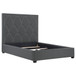 Bowfield - Upholstered Eastern King Panel Bed - Charcoal