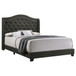Sonoma - Upholstered Eastern King Wingback Bed - Gray