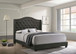 Sonoma - Upholstered Full Wingback Bed - Gray