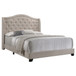 Sonoma - Upholstered Full Wingback Bed - Beige