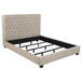 Chloe - Upholstered California King Panel Bed - Oatmeal