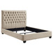 Chloe - Upholstered Full Panel Bed - Oatmeal