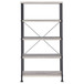 Analiese - 4-Shelf Bookshelf - Gray Driftwood