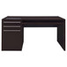 Halston - 3-Drawer Office Computer Desk - Cappuccino