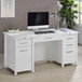 Dylan - 4-Drawer Lift Top Office Desk - White High Gloss