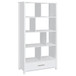 Dylan - 4-Shelf Storage Bookshelf - White High Gloss