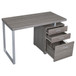 Brennan - 3-Drawer Office Computer Desk - Weathered Gray