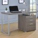 Brennan - 3-Drawer Office Computer Desk - Weathered Gray
