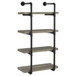 Elmcrest - 24" 4-Shelf Wall Bookshelf - Gray Driftwood