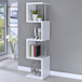 Baxter - 4-Shelf Bookshelf - White And Chrome
