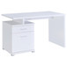 Irving - 2-Drawer Office Computer Desk - White