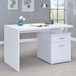 Irving - 2-Drawer Office Computer Desk - White