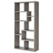 Theo - 7-Shelf Bookshelf - Weathered Gray