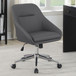 Jackman - Upholstered Adjustable Home Office Desk Chair - Gray