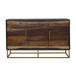 Zara - 2-Door Wood Accent Storage Cabinet - Black Walnut