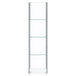 Bellatrix - 4-Shelf Clear Glass Curio Cabinet - White