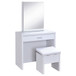 Harvey - Vanity Set With Lift - Top Stool - White