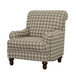Glenn - Upholstered English Arm Accent Chair - Gray