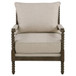 Blanchett - Upholstered Bobbin Accent Chair - Beige And Natural