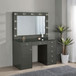 Acena - 7-Drawer Vanity Set With Lighting - Gray High Gloss