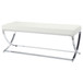 Walton - Leatherette Upholstered Tufted Accent Bench - White