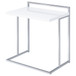 Dani - Rectangular C-Shaped Sofa Side Table - White High Gloss