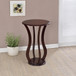 Elton - Round Wood Top Accent Side Table - Cherry