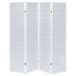 Roberto - 4-Panel Room Divider Folding Shoji Screen - White
