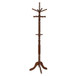 Achelle - 11 Hook Freestanding Coat Rack Hat Hanger - Tobacco