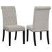 Alana - Velvet Upholstered Dining Side Chair (Set of 2) - Sand