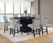 Stanton - 9 Piece Square Counter Height Dining Table Set - Gray