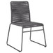 Jerome - Woven Rope Stackable Side Chair (Set of 2) - Charcoal