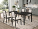 Louise - 5 Piece Rectangular Extension Leaf Dining Set - Black