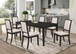 Louise - 7 Piece Rectangular Extension Leaf Dining Set - Black