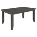 Dalila - Rectangular Wood Dining Table - Dark Gray