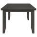 Dalila - Rectangular Wood Dining Table - Dark Gray